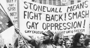 Marchers from the Stonewall protests.